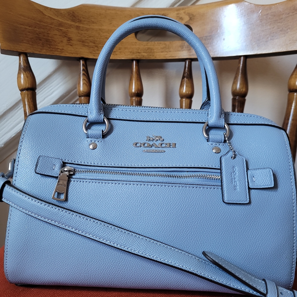 Coach Rowan Satchel Baby Blue - Picture 7 of 14